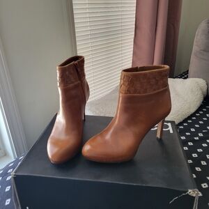 Antonio Melani Gloryanne Braided Booties with High Heel.